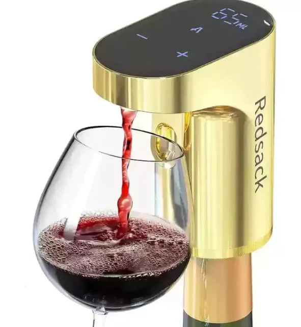 Wine aerator dispenser on dinner table