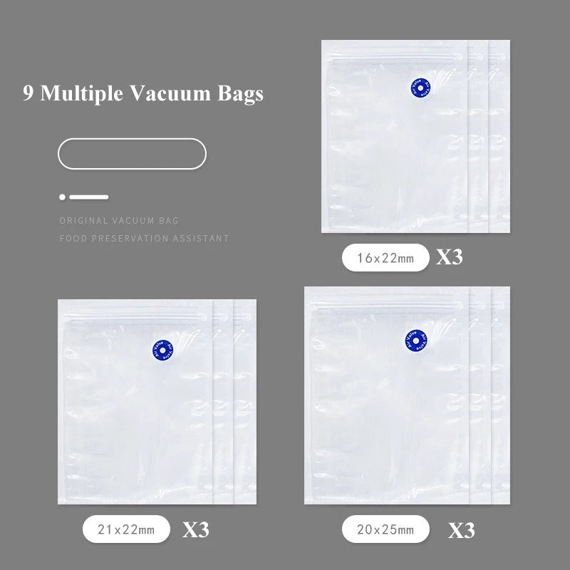 Household Portable Vacuum Packing Machine USB Rechargeable Electronic Automatic Kitchen Handheld Mini Home Vacuum Food Sealer