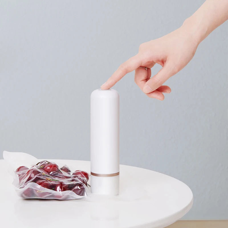 Household Portable Vacuum Packing Machine USB Rechargeable Electronic Automatic Kitchen Handheld Mini Home Vacuum Food Sealer